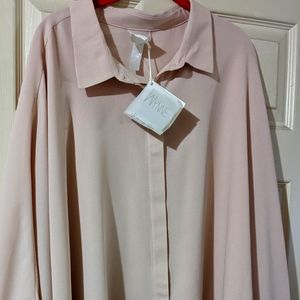 Wynne Layers Unstructured Oversized Top, Size 2x. NWT!